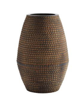 Madam Stoltz Vase Striped Brun H45cm (399-18H356)