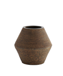 Madam Stoltz Vase Striped Brun H29cm (399-18H357)
