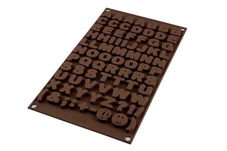Silikomart Sjokoladeform Alfabetet