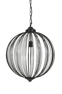 Light & Living Taklampe Mala Sort Ø50cm