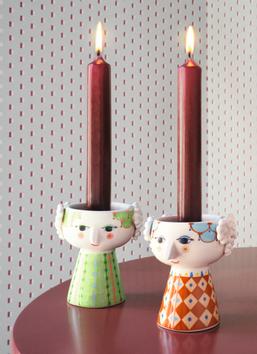 Bjørn Wiinblad Eva Lysestake Grønn H9.5cm (521-54044)