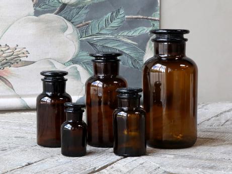 Chic Antique Apotekerglass Brune 5stk