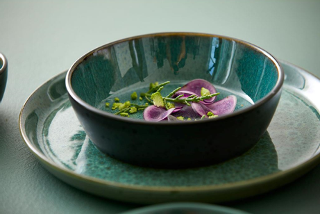 Bitz Gastro Suppeskål Sort-Grønn 18cm  (379-821269)