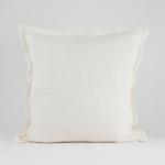 Lama Putetrekk Lin med kant 50x50cm Hvit (415-45018)