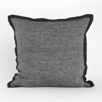 Lama Putetrekk Lin Sort 50x50cm (415-45029)