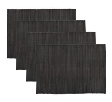 House Doctor Bambus Dekkebrikker Sort 4stk