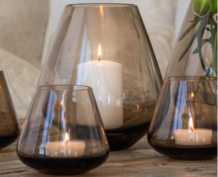 Halvor Bakke Rocks Topaz Stormlykt Ø19xH22 Magnor Glassverk