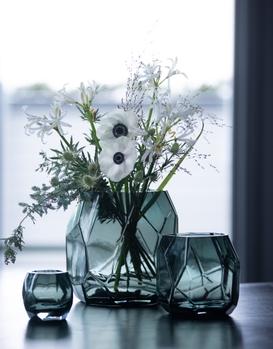 Magnor Glassverk Iglo Vase 220mm Askesort Knut & Kjartan