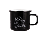 Mummi Stinky Emaljekrus Sort 3.7dl (489-1701-037-03)