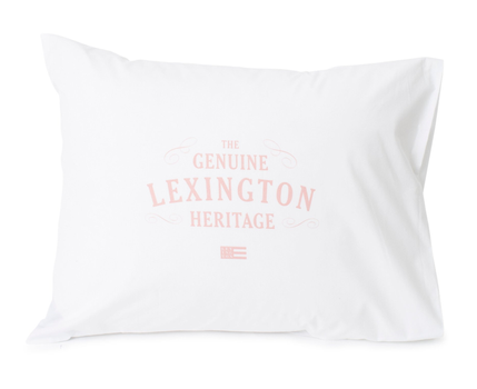 Lexington Poplin Putetrekk Hvit-Rosa 50x70cm (588-12110080-50x70)