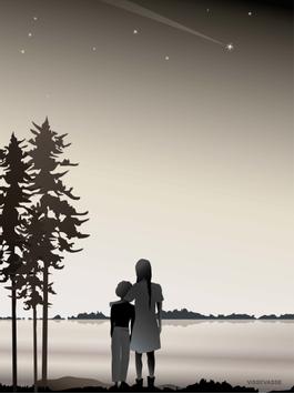 Vissevasse Poster "Friends" 50x70cm (619-F-2015-100-L)