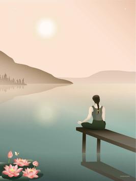 Vissevasse Poster "Lotus" 50x70cm (619-F-2017-226-L)