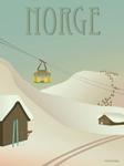 Vissevasse Poster "Norge Snø" 50x70cm (619-F-2014-401-L)