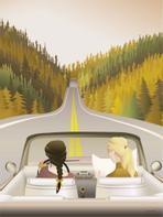 Vissevasse Poster "Road Trip" 50x70cm