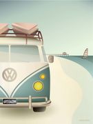 Vissevasse Poster "VW Camper" 50x70cm