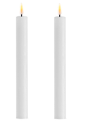 Deluxe Kronelys LED Hvit 2stk