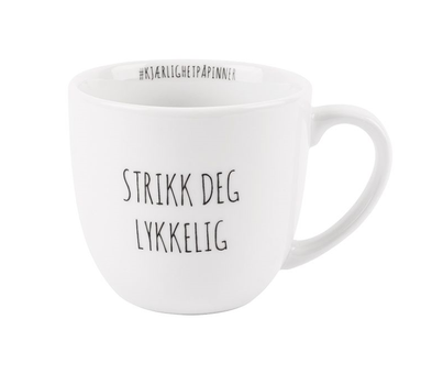 Porsgrund Hashtag Krus "Strikk-Deg-Lykkelig" (560-1211804)