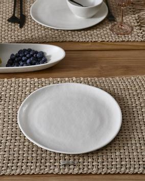 Riviera Maison Paloma-Beach Tallerken Melamin, Lysegrå