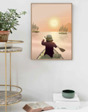 Vissevasse Poster "Canoeing-On-The-Lake" 50x70cm (619-F-2020-016-L)