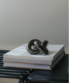 COOEE Dekorasjon Knot Dark-Silver H6cm
