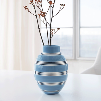 Kähler Omaggio-Nuovo Vase H300 Mellomblå (521-690168)