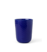 Lyngby Rhombe Color Krus H11.5cm_Mørkeblå