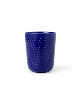 Lyngby Rhombe Color Krus H11.5cm_Mørkeblå