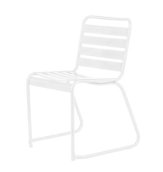 Fiam Lido Dining Spisestol Metall_Hvit