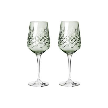 Frederik Bagger Crispy Madame Hvitvinsglass Emerald_2stk (433-10460)
