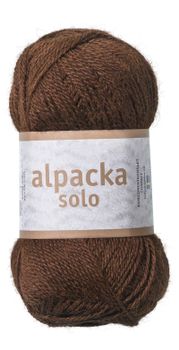 Järbo GARN Alpacka Solo Chocolate-Brown 29105,  50g (634-29105)