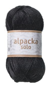 Järbo GARN Alpacka Solo Licorise-Black 29108,  50g (634-29108)