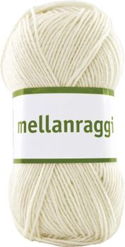 Järbo Garn Mellanraggi Natural White 28201,  100g (634-28201)