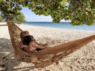 La Siesta Colibri Reisehengekøye Dobbel med oppheng Fallskjermsilke,  camo (132-CLH20-C6)