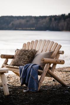 Canadian Outdoor Log Dobbel Sofabenk 132cm (340-2530)