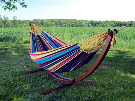 Vivere Hengekøye+Trestativ Tropical Dobbel (540-C8SPCT-20)