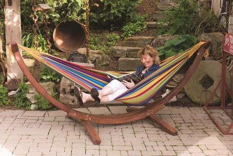 Vivere Hengekøye+Trestativ Tropical Dobbel (540-C8SPCT-20)