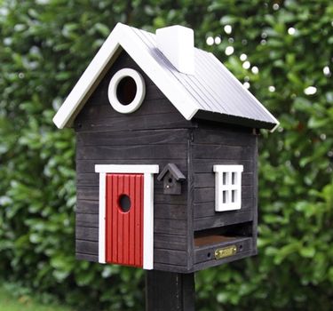 Wildlife Garden Fuglehus og fuglemater,  Sort (641-WG106)