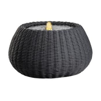 Kaemingk Fontene Rund Sort H28cm