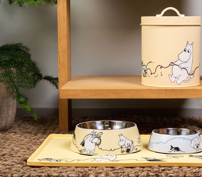 Mummi Silikonmatte til dyremat 30x48cm Gul (489-4700-4830-02)