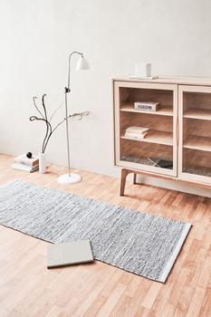 Rug Solid Teppe Lær Lys Grå 75x200cm (628-10305)