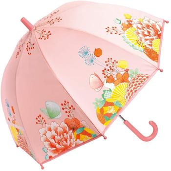 Djeco Paraply til barn, Blomster-Sommerfugler