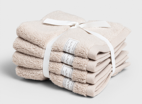 GANT Premium Håndklær DrySand 4stk_30x30cm 