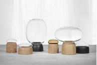 ChiCura Morchella Vase Sort-Klar Ø18xH27 (537-CB-1010/BC)