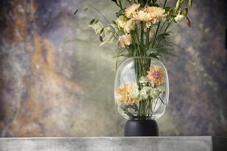 ChiCura Morchella Vase Sort-Klar Ø18xH27 (537-CB-1010/BC)