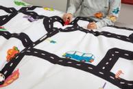 SNURK Sengesett Bilbane trafikk bomull (501-snurk-trafikk_)