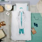 SNURK Sengesett Doktor Hvit (501-snurk-doktor_)