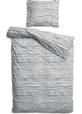 SNURK Sengesett Strikkemønster Organisk-bomull Lysegrå (501-snurk-twirre)