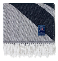 Lexington Pledd Resirkulert Bomull Blå_130x170cm