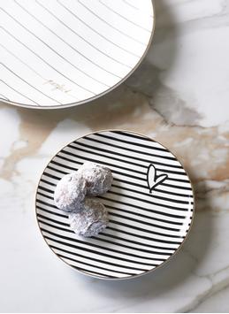 Riviera Maison Dots&Stripes Kaketallerken Ø16cm
