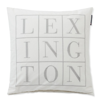Lexington Logo Putetrekk Offwhite 50x50cm (588-10004001-white)